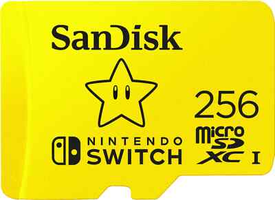SanDisk - 256GB microSDXC UHS-I Memory Card for Nintendo Switch