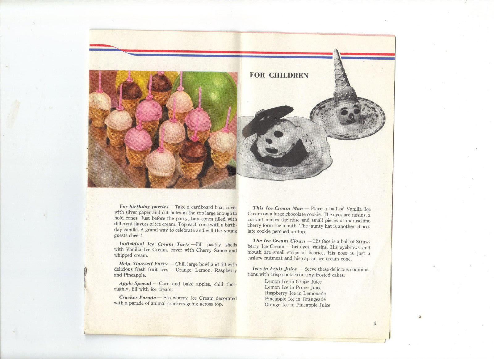 Borden's Ice Cream America's Favorite Dessert Recipes Advertising Vintage 1941