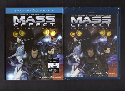 NEW! MASS EFFECT PARAGON LOST 2-DISC BLURAY + DVD WITH SLIPCOVER FREE SHIPPING