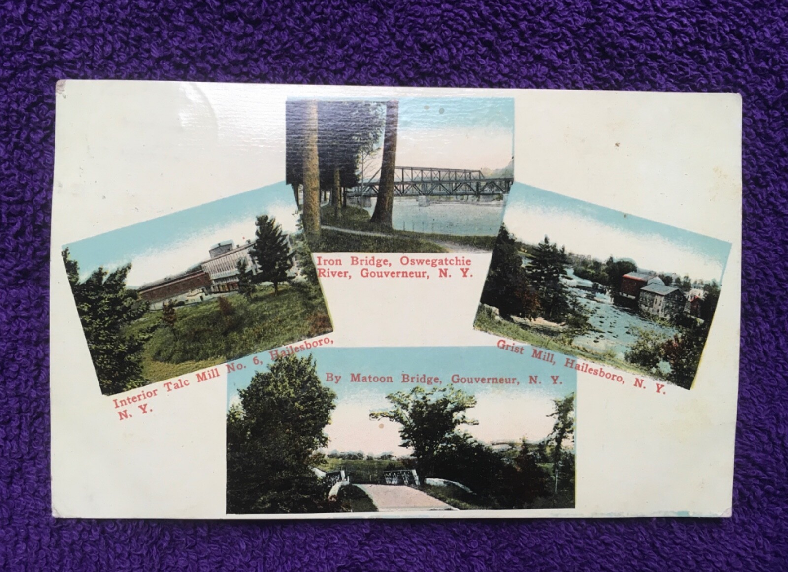 ANTIQUE 1911 NEW YORK STATE POSTCARD = MEZZOCHROME - FREEMAN N.Y.