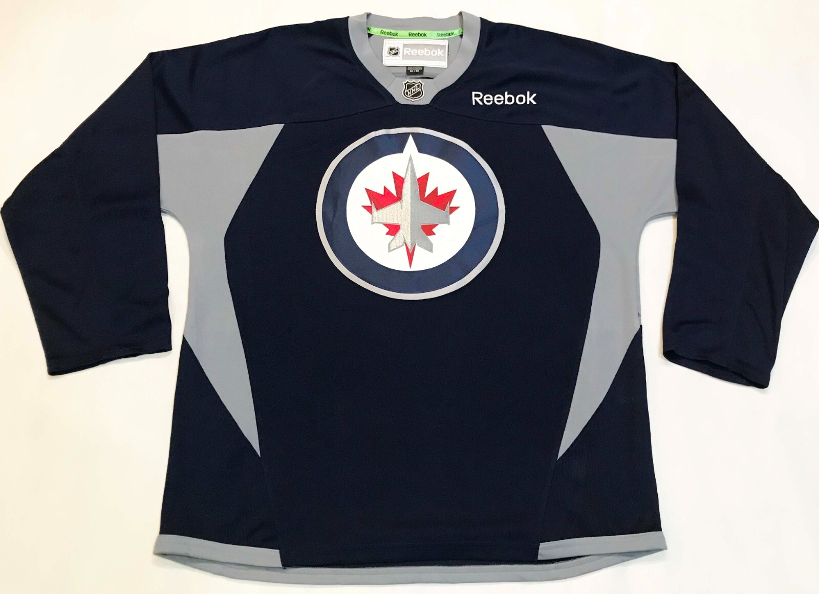 Reebok - 【Reebok】NHL Winnipeg Jets ゲームシャツ A-3449 Reebok Winnipeg Jets Practice NHL Hockey Jersey Adult M Navy