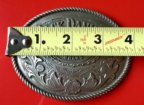 Jack Daniels Antique Silver Old No.7 Western Cowboy Belt Buckle