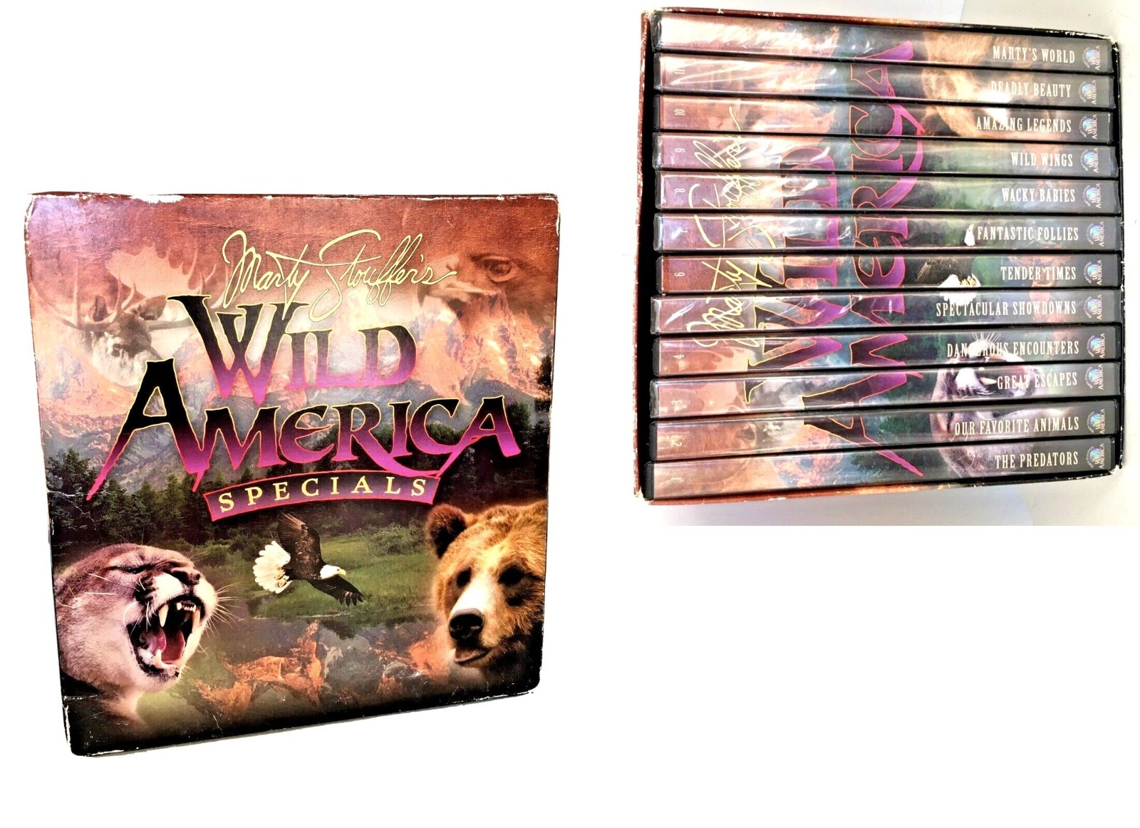 Marty Stouffer's Wild America Specials 12 DVD Disc Complete