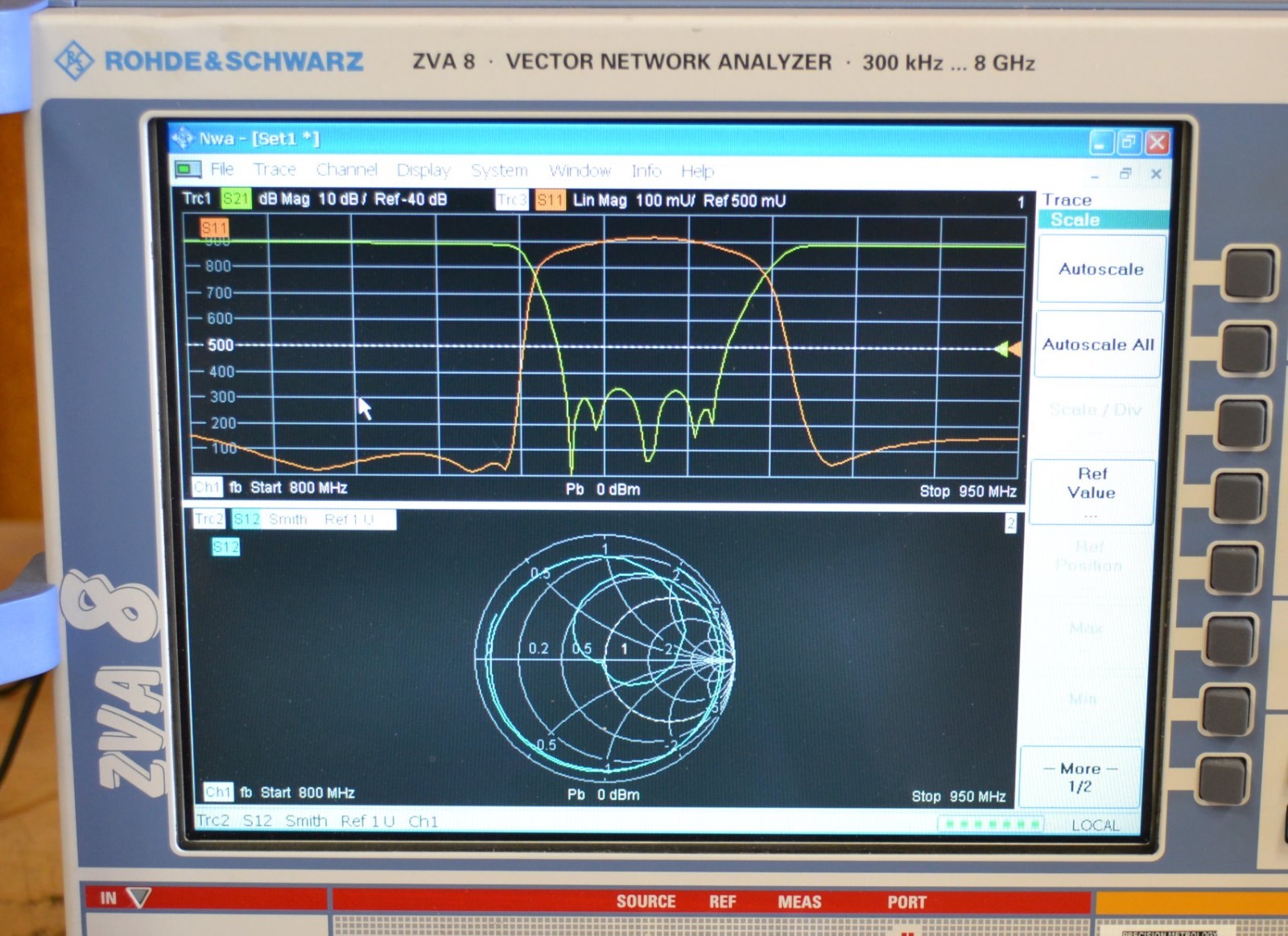 Rohde Schwarz ZVA8 Vector Network Analyzer 300khz-8GHz, Calibrated w/Data, NICE