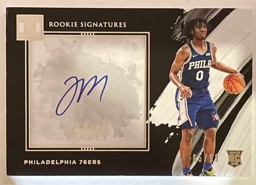Tyrese Maxey Rookie RC 20-21 Impeccable Signatures On Card Tyrese Maxey Rookie RC 20-21 Impeccable Signatures On Card