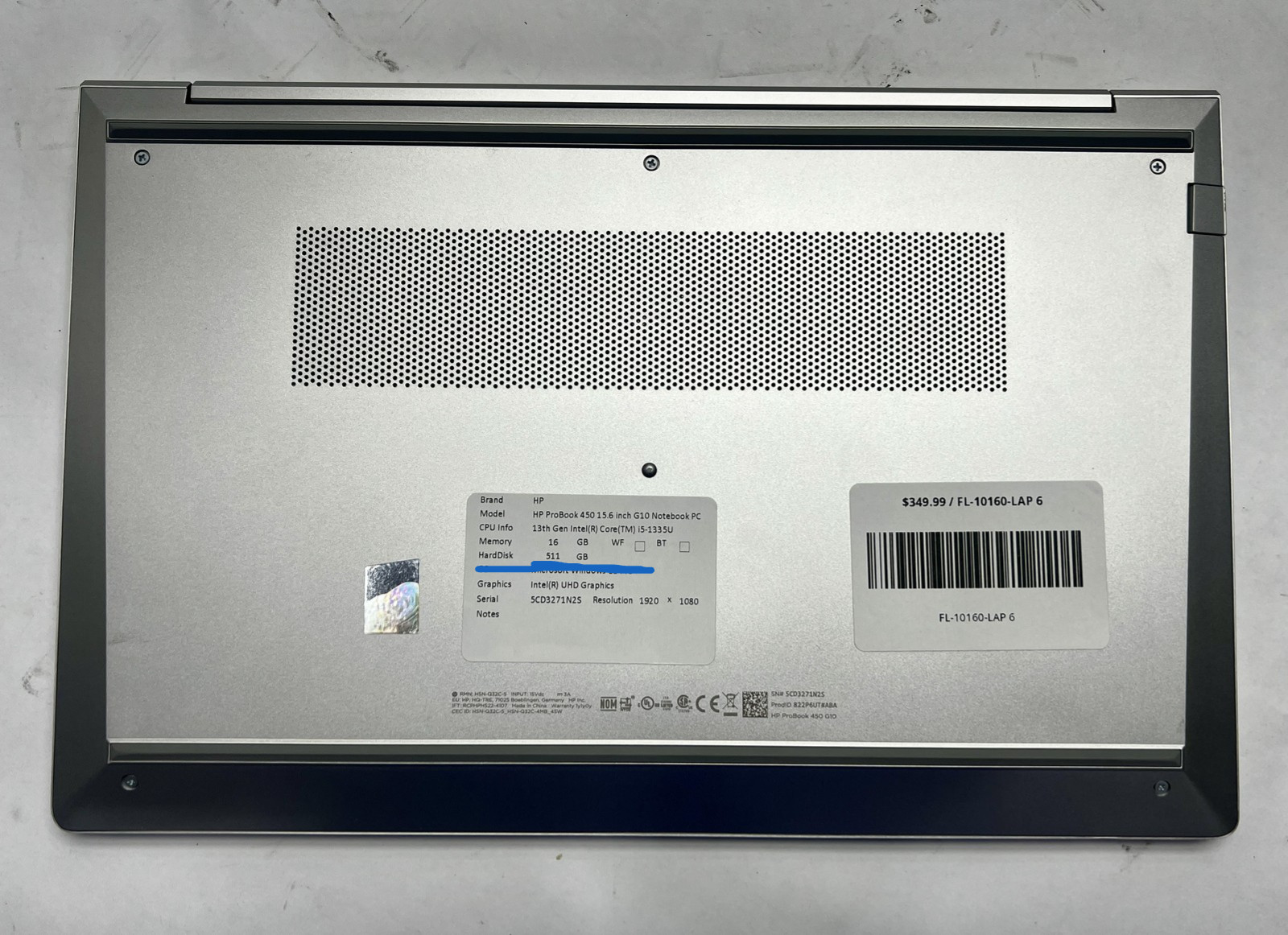 HP ProBook 450 15.6
