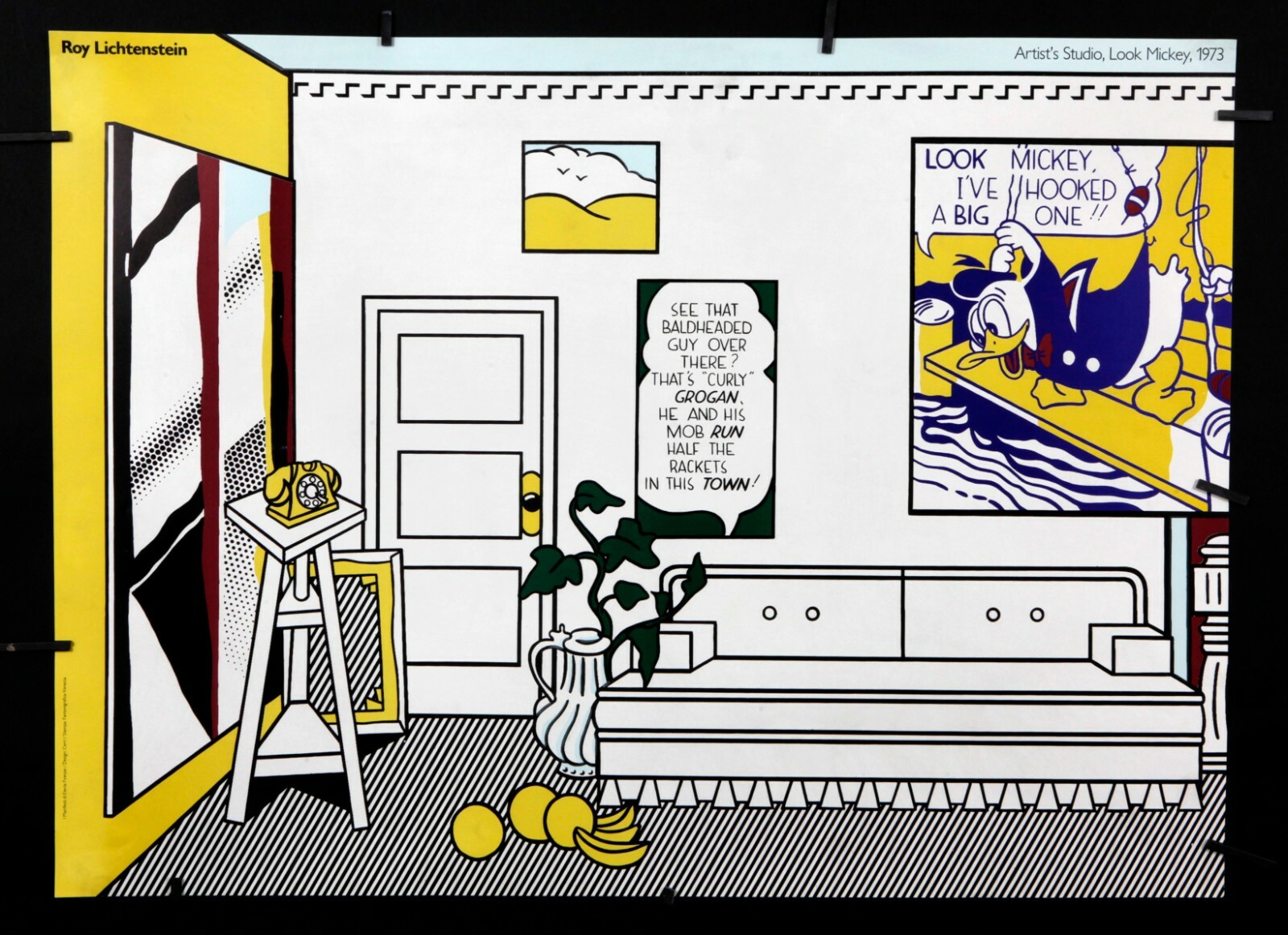 【DEATH NYC】Mickey ×Roy Lichtenstein Artist's Studio No. 1 (Look Mickey)