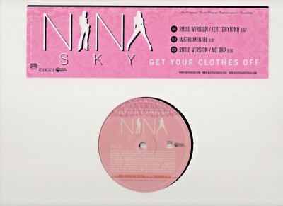 Nina Sky Get Your Clothes Off 2007 Promo Vinyl LP 
