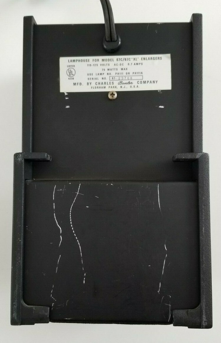 Beseler 67C Lamphouse for Model 67C/67C XL Enlargers 115-125V 0.7A 75W - Tested