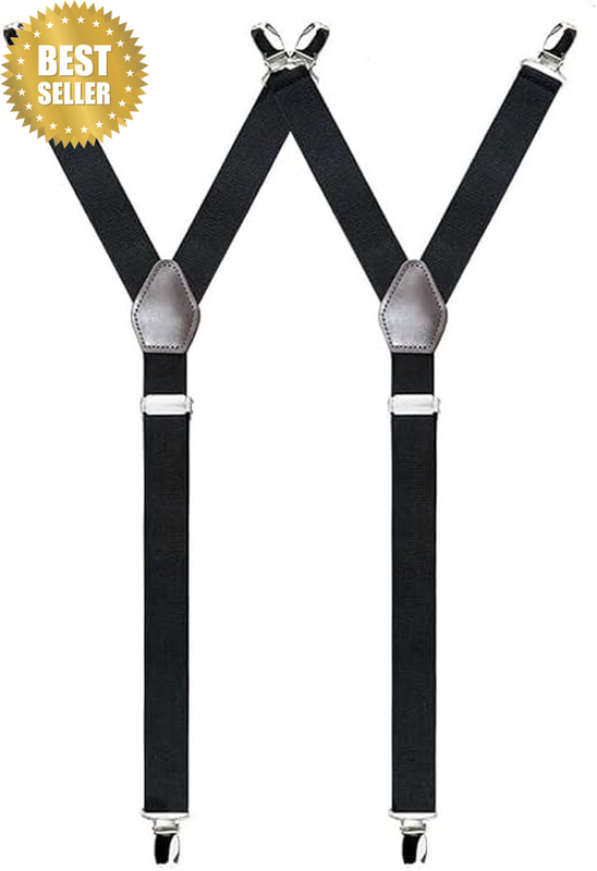 Y-Style Shirt Stays Men Non-Slip Locking Clamps Adjustable Elastic Straps