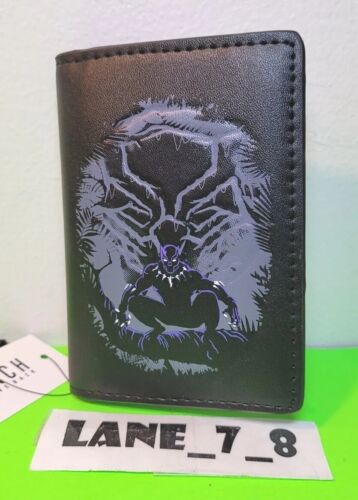 Marvel Black Panther Tropical Flora Logo Bifold Cardholder Wallet Wakanda NEW