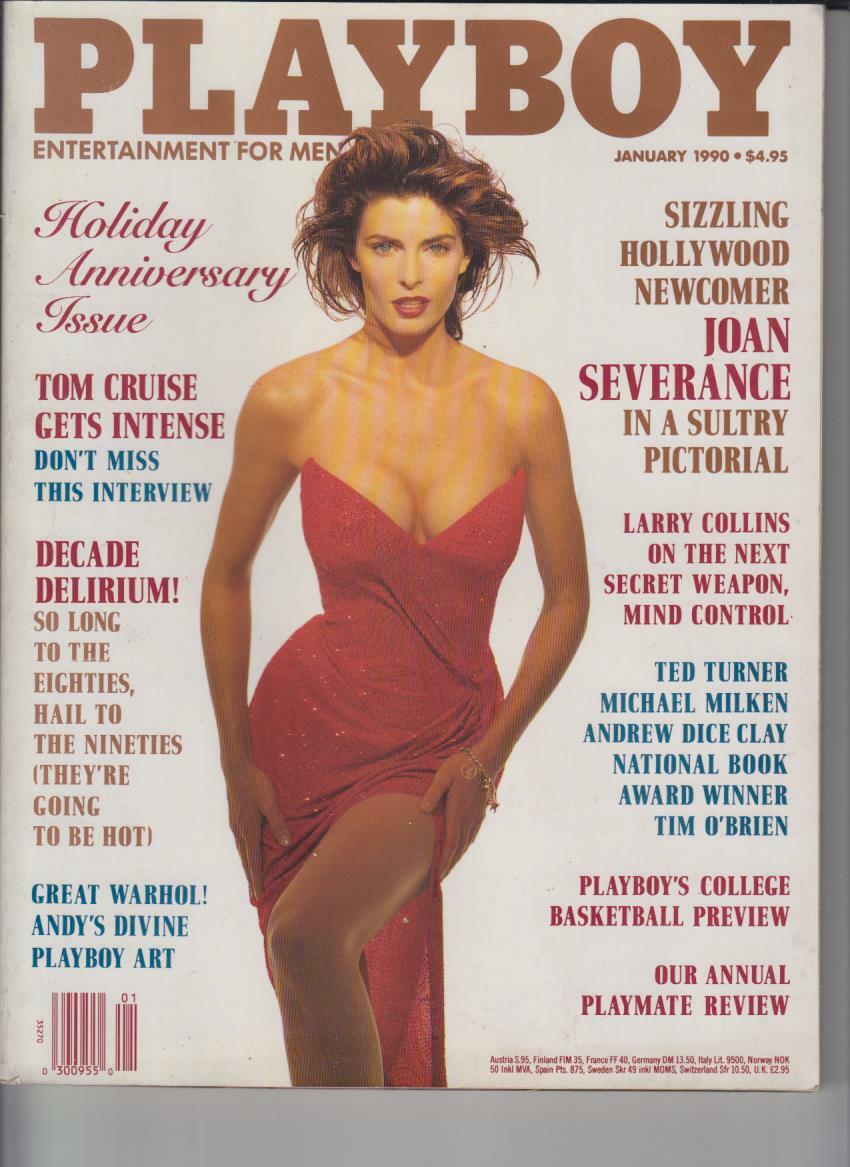 PLAYBOY gennaio 1990 ANDY WARHOL-PLAYMATE REVIEW POSTER