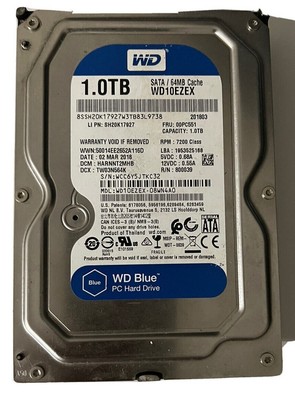 Western Digital WD Blue Desktop HDD 1TB WD10EZEX-08WN4A0 3.5'' SATA