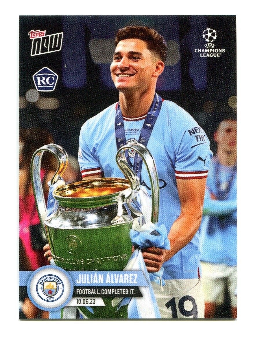 topps now Julian Alvarez UCL 014 アルバレス 2023 TOPPS NOW UEFA Champions Julian Alvarez Rookie RC #124