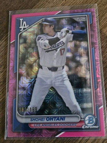 F-101 OVAL SECRET オーバル PSA9 SEC 2024 Bowman Chrome Shohei Ohtani Pink Refractor 183/199 Mega