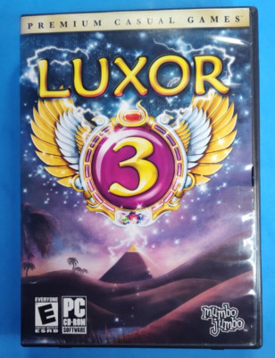 Luxor 3 PC CD-ROM Retro Puzzle Game Vintage Windows 2000/XP/Vista Large Box