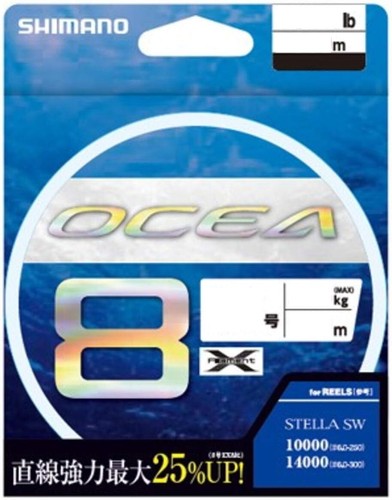 SHIMANO Ocea 8 #2 500m 45lb/20.4Kg Multicolor 8 Braid Pe