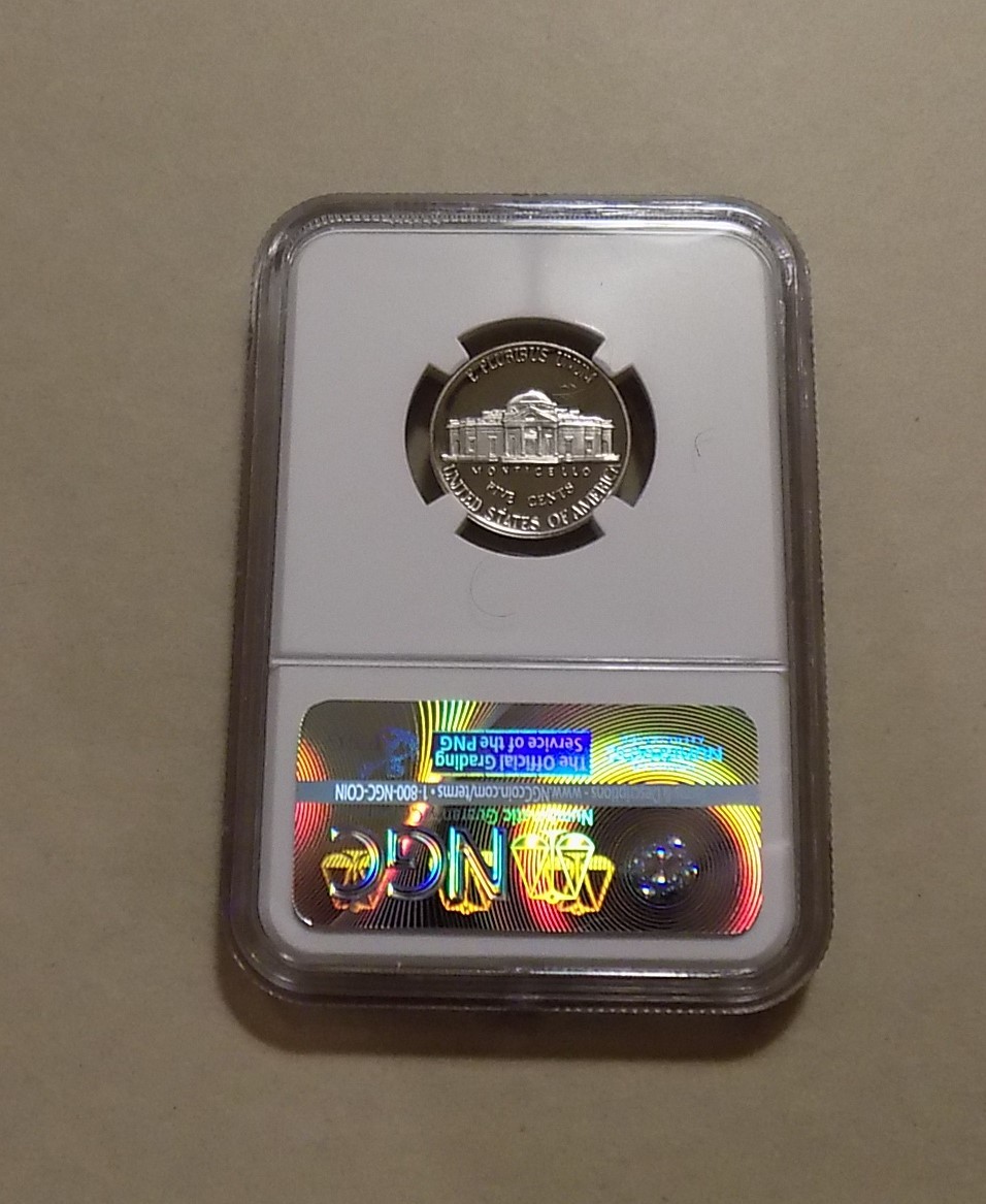 1992 S 5c JEFFERSON NICKEL NGC PF70 ULTRA CAMEO PORTRAIT LABEL