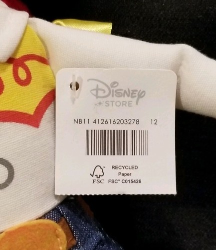 NWT Disney Store Pixar's TOY STORY Jessie Cowgirl Plush Doll 16” New