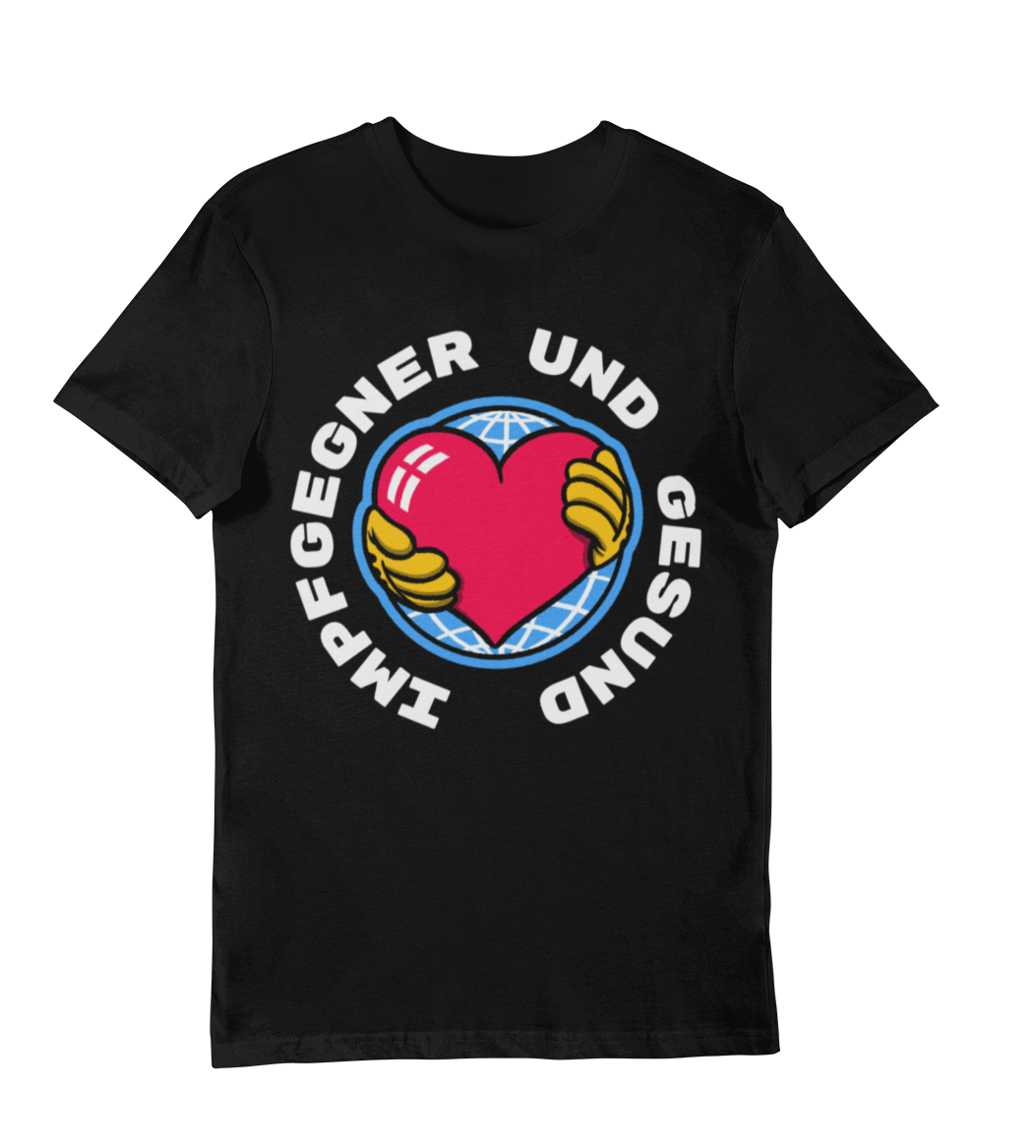 HATTREE UNGEIMPFT GESUND IMPFGEGNER SPRÜCHE ANTI LOCKDOWN GEGEN CORONA HERREN T-SHIRT