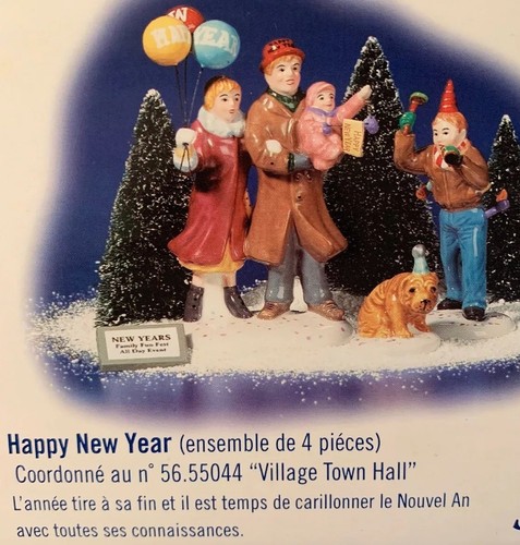 Department 56 Happy New Year Set Retired NIB