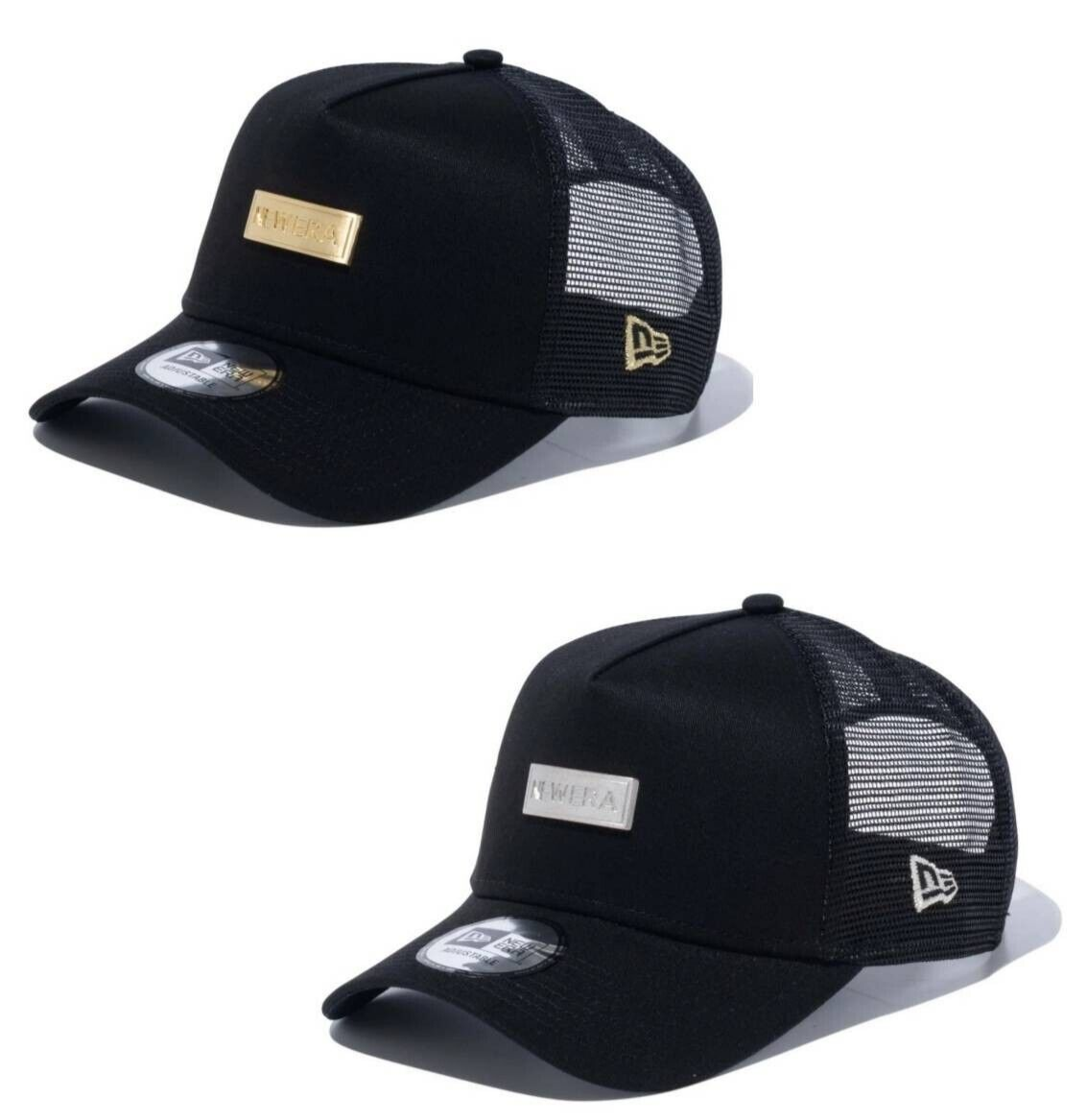 New Era 9FORTY A-Frame Trucker Metal Plate 2 Colors Mesh Cap