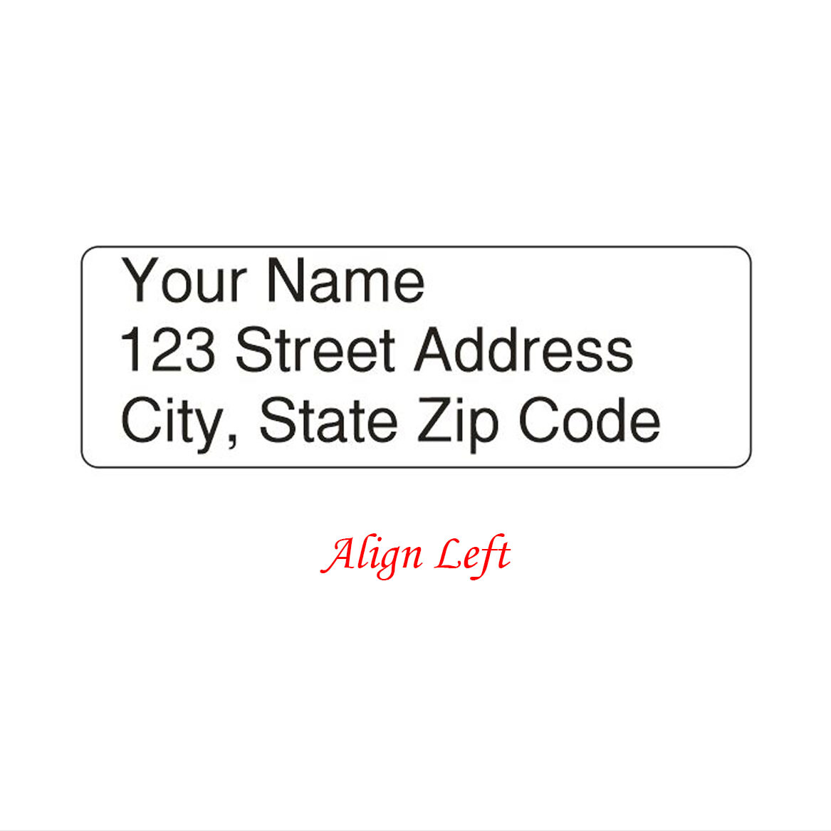 400 Personalized Return Address Labels Printed Text 1/2 Inch x 1 3/4 Any Font