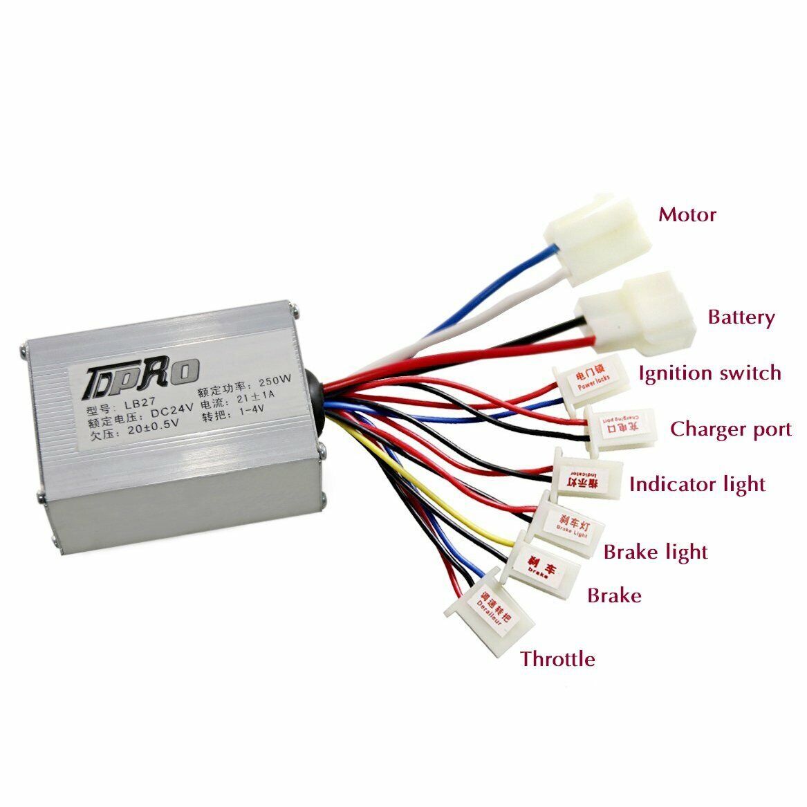 24V 36V 48V 1800W 800W 500W Electric Motor Controller for Go kart E-BIKE ATV