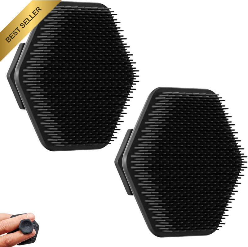 2 Pcs Silicone Face Scrubber,Men'S Facial Cleansing Brush,For Deep Cleaning,Remo