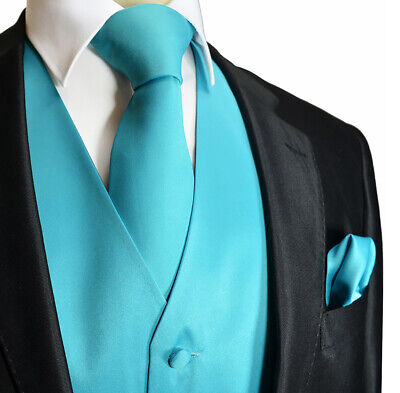 Solid Color 2-Piece Vest and Necktie Set