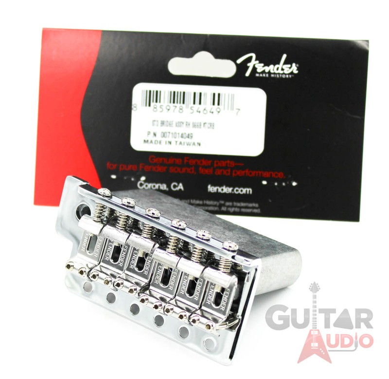 Genuine Fender Big Block High/Hi-Mass Mexican Strat Chrome Tremolo Bridge