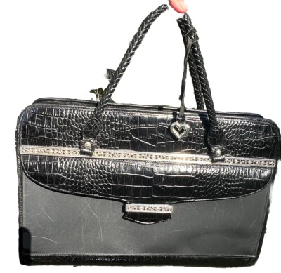 BRIGHTON  Computer LapTop Briefcase Nylon + Organizer Business Travel Work Bag