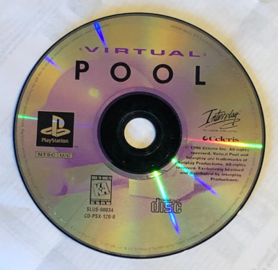 Virtual Pool (Sony PlayStation (1996)  - DISC ONLY - AS IS