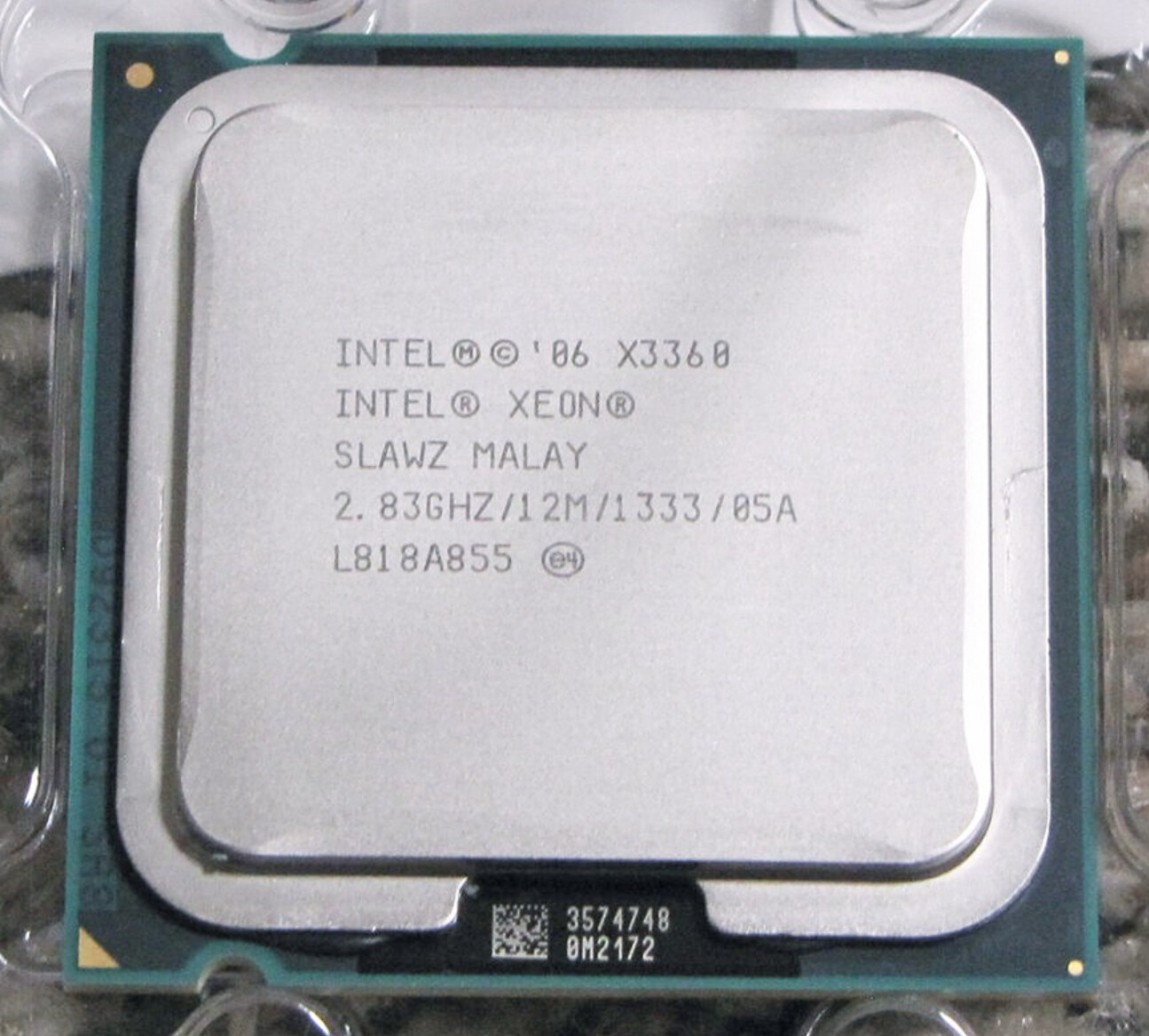 Intel　xeon x3360 Intel Xeon X3360 (EU80569KJ073N) SLAN5 SLAWZ SLB8X CPU 1333