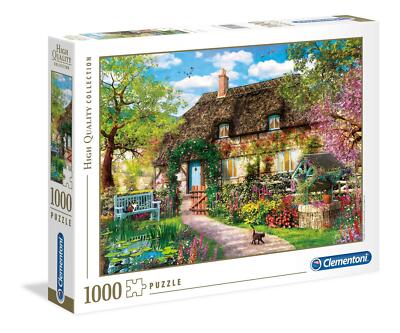 Clementoni Puzzle 1000 pièces Le Vieux Cottage 39520 The Old Cottage Garden