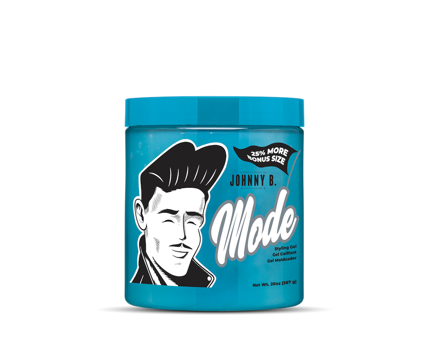 Johnny B. Mode Hair Styling Gel Medium Hold, (pick 16,20,32 & 64 oz )