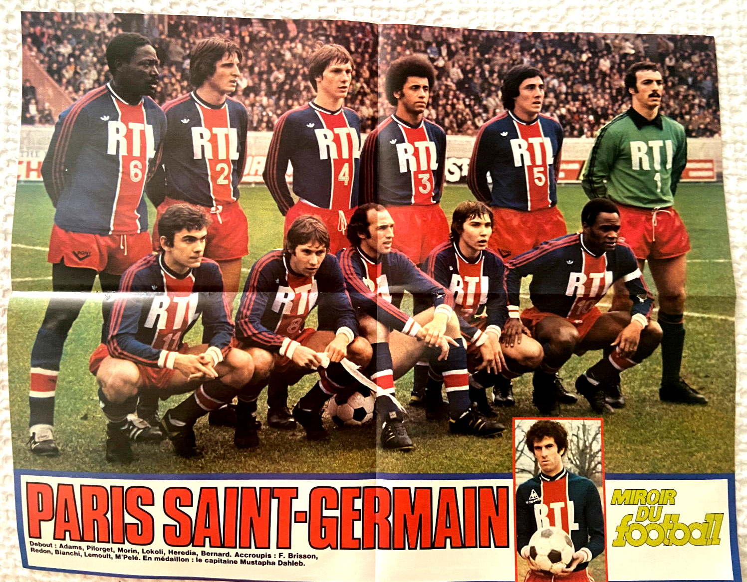 Puzzle PSG vintage - Saison 1976/1977 - Disponible sur Trincamp