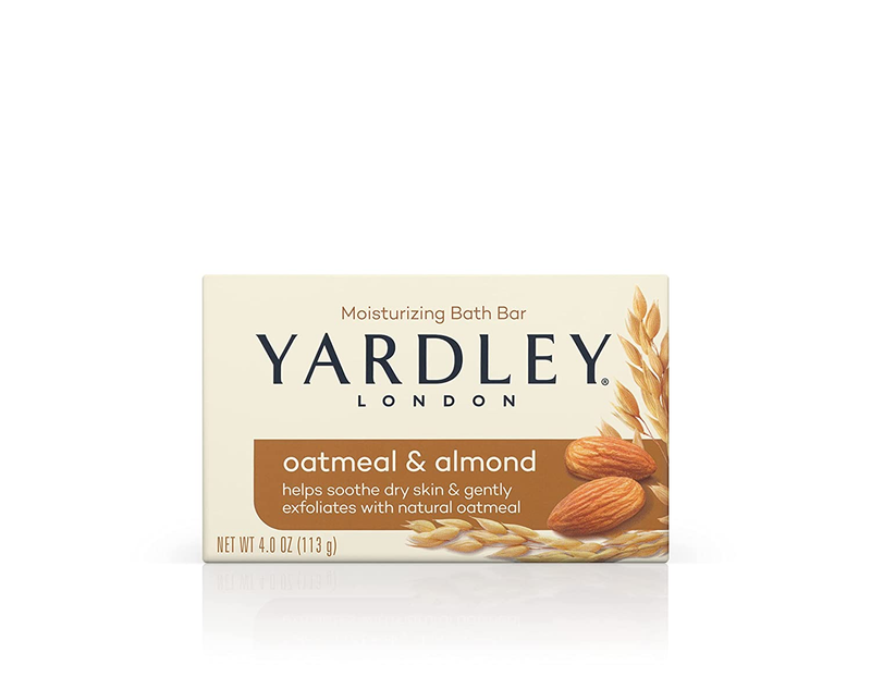 Yardley Oatmeal and Almond Bar Soap, Oatmeal & Almond, 4 Oun