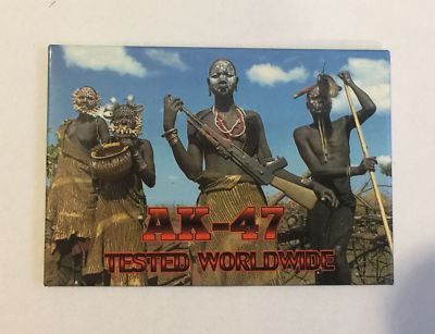 Kalashnikov AK-47 Refrigerator Fridge Magnet ''Tested Worldwide'' , New