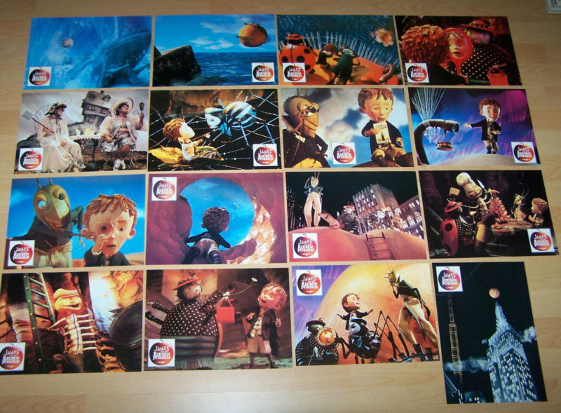 JAMES AND THE GIANT PEACH - 16 german lobby cards ´96 - HENRY SELICK Walt Disney