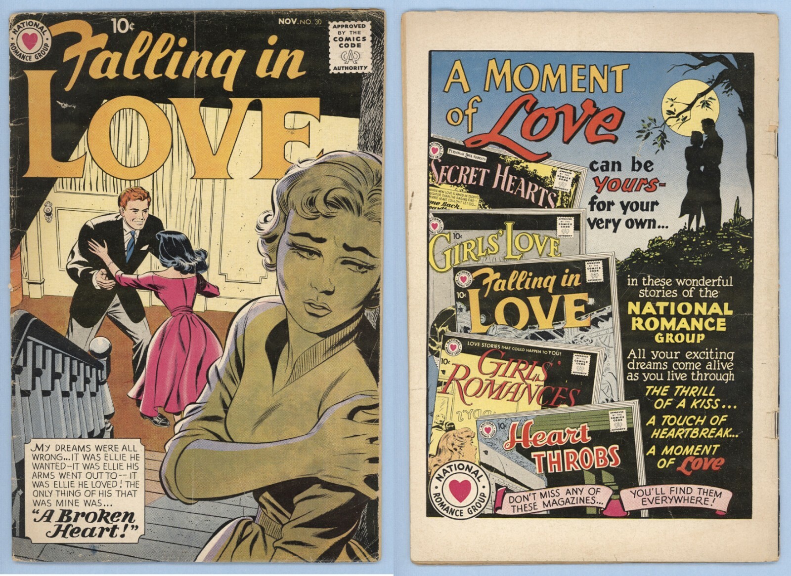 FALLING IN LOVE #30 VG Bernard Sachs Mike Sekowsky Romance