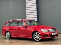 MERCEDES-BENZ C250 2.1 CDI [AMG SPORT]  DIESEL AUTO ESTATE 2012 [12] RED