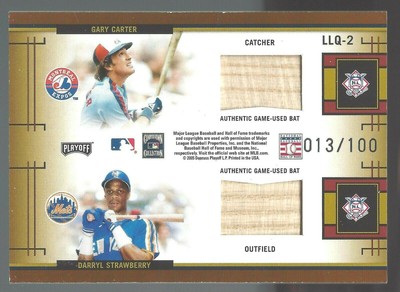 Schmidt Carter 2005 Playoff Prestige LL Quad Material Bat 13/100 Card# LLQ-2