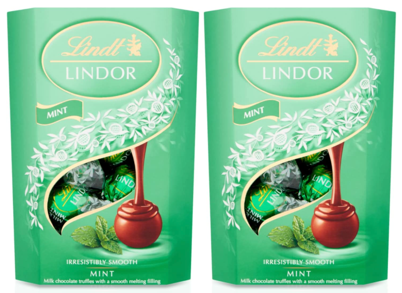 Lindt Lindor Mint Chocolate Truffles 400g (2 x 200g) Lindor