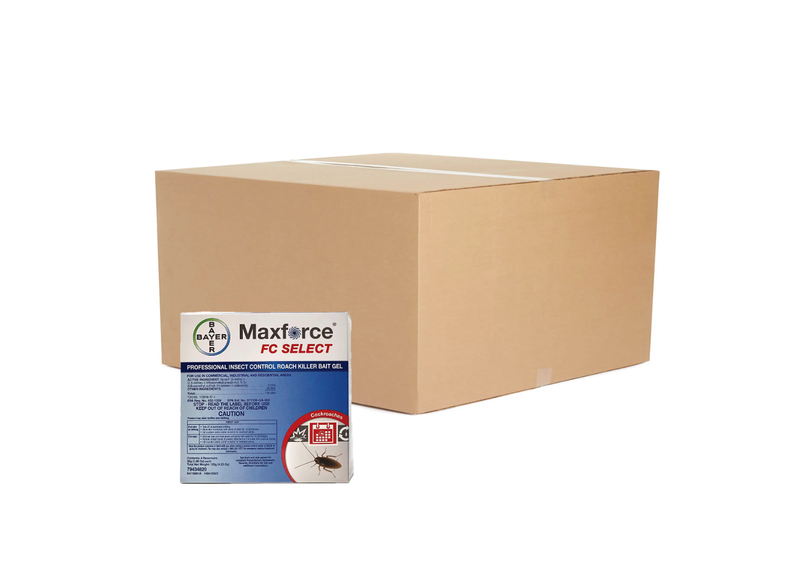 Maxforce FC Select Roach by Envu Case of 5 Packs (20 x 30g Tubes)