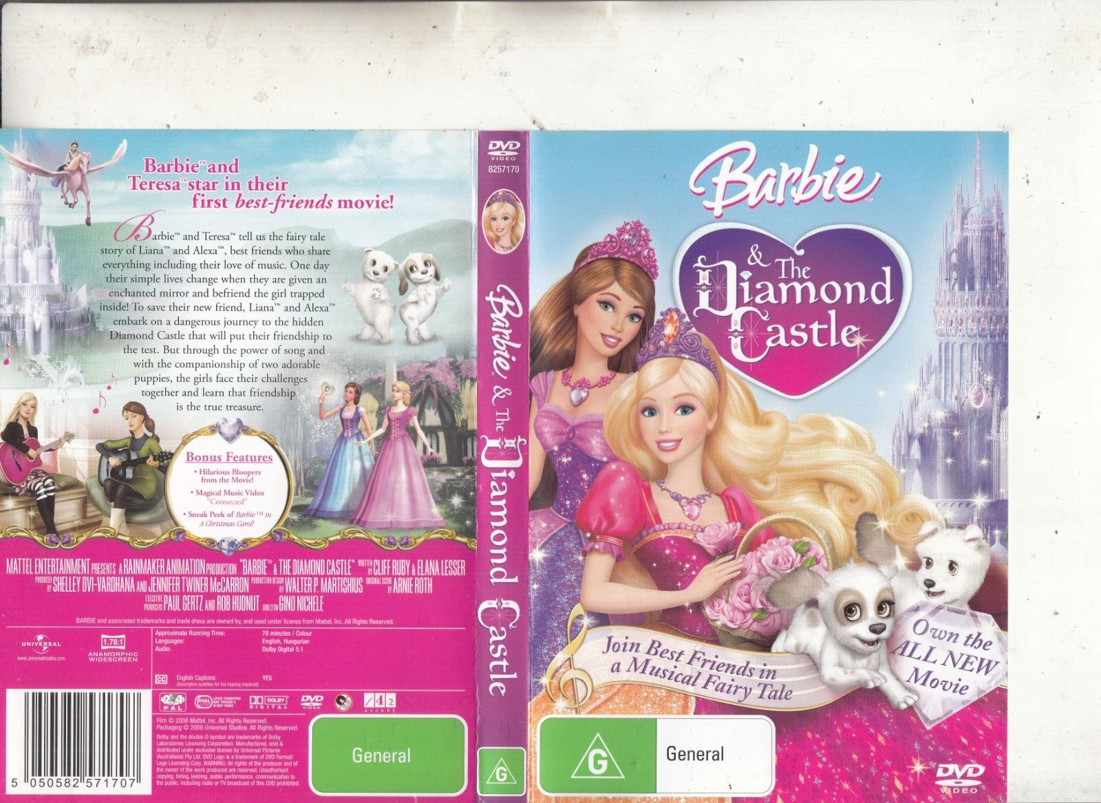 【中古】 DVD BARBIE &amp; THE DIAMOND CASTLE Barbie: The Diamond Castle (DVD, 2008) 25195015929| eBay