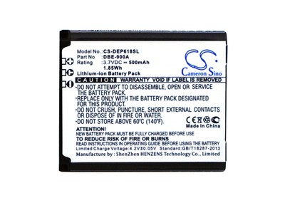 New Rechargeable Battery For Doro DBE-900A  Phoneeasy 618 500mAh / 1.85Wh