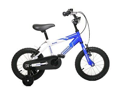 Boys Bike Rocky 14" Wheel BMX Bike Kids Childrens Bicycle Stabilisers Blue 4+
