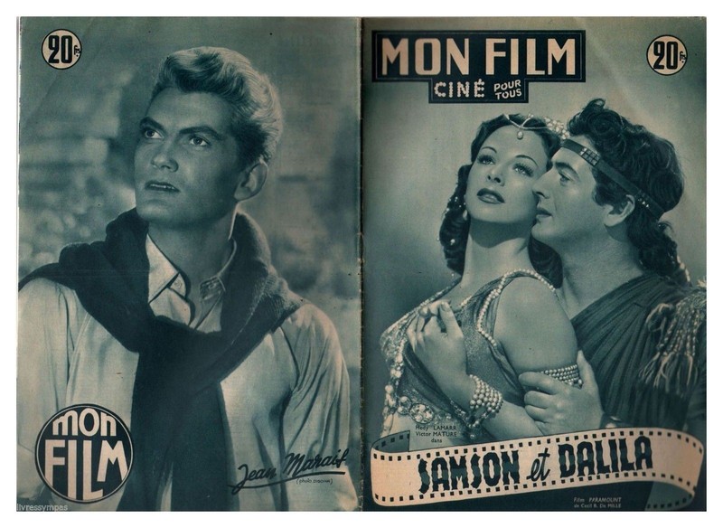 Revue Cinema Mon Film NÂ° 283 Samsom Et Dalila H.Lamarr V. Mature / J.Marais 1952