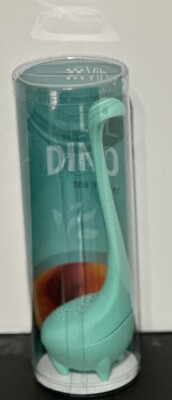 2PC New Cute dino BPA-free Silicone Loose Leaf Tea Infuser Tea Strainer Filter